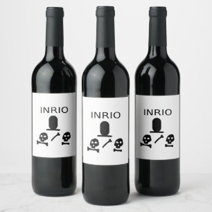 ETIQUETA PARA BOTELLA DE VINO INRI0