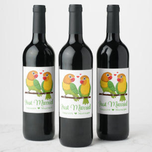 Etiqueta Para Botella De Vino Inseparables Boda Recién Casados