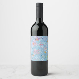 Etiqueta Para Botella De Vino Invernal