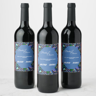 Etiqueta Para Botella De Vino Invitación de Despedida de Soltera junto a la Pisc