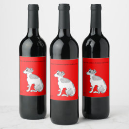 Etiqueta Para Botella De Vino Jack Russell Dogs