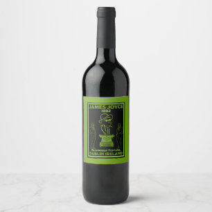 Etiqueta Para Botella De Vino James Joyce Dublin Irlanda