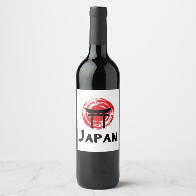 Etiqueta Para Botella De Vino Japón (Anverso)