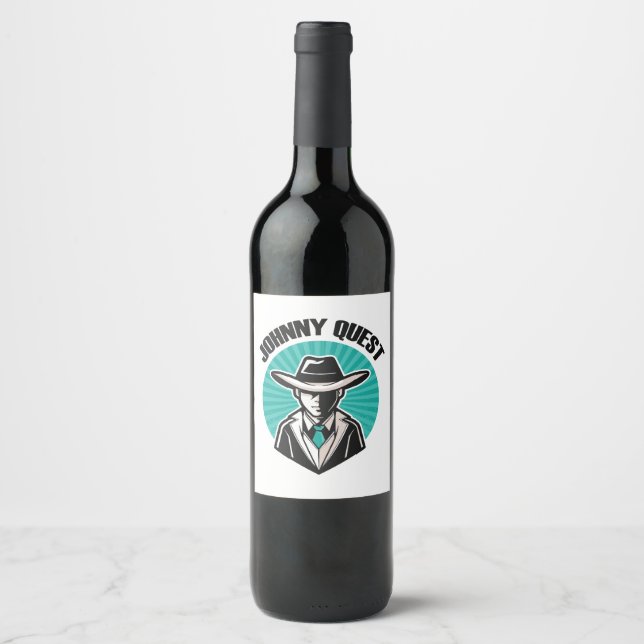 Etiqueta Para Botella De Vino Johnny Quest (Anverso)