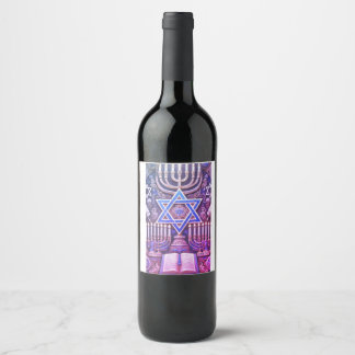 Etiqueta Para Botella De Vino Judío