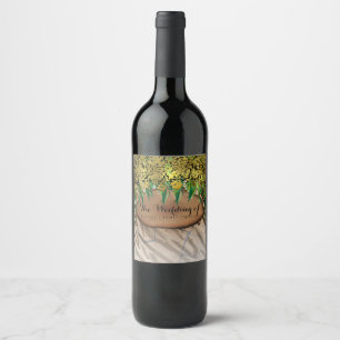 Etiqueta Para Botella De Vino JUNGLE PARTY Vino de cumpleaños con estampado anim