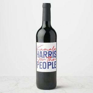 Etiqueta Para Botella De Vino Kamala Harris