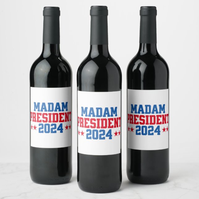Etiqueta Para Botella De Vino Kamala Harris (Botellas)