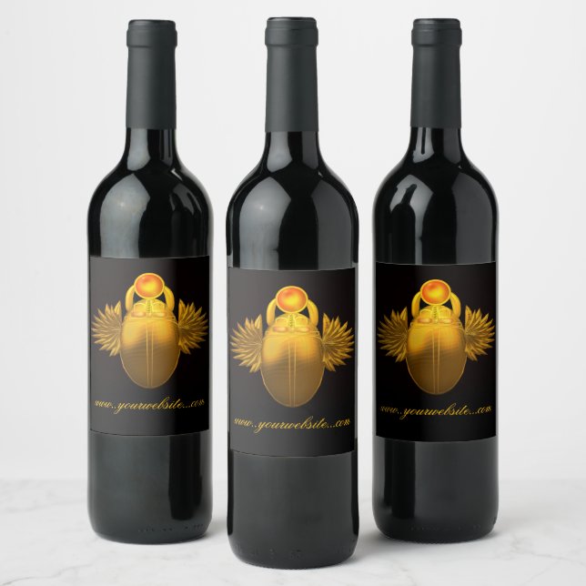 Etiqueta Para Botella De Vino Kherpi Dios del Sol Naciente, personalizado (Botellas)