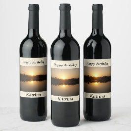 Etiqueta Para Botella De Vino Kimberley Sunset