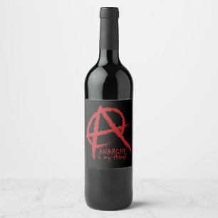 Etiqueta Para Botella De Vino La anarquía de las singularidades es mi cosa
