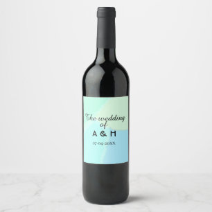 Etiqueta Para Botella De Vino La boda de la letra inicial del nombre de la parej