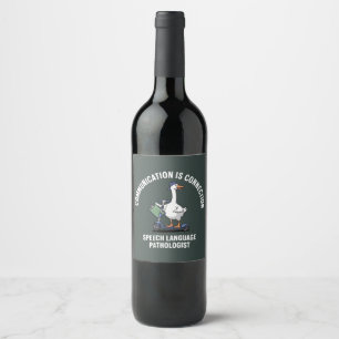 Etiqueta Para Botella De Vino La comunicación es una conexión de habla lenguaje 