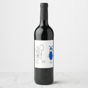 Etiqueta Para Botella De Vino La ESCUELA ES Demasiado grande