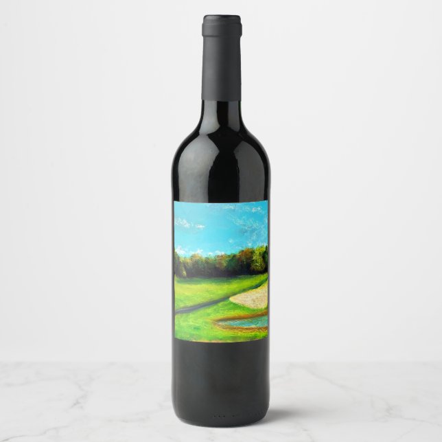 Etiqueta Para Botella De Vino La etiqueta del vino verde (Anverso)