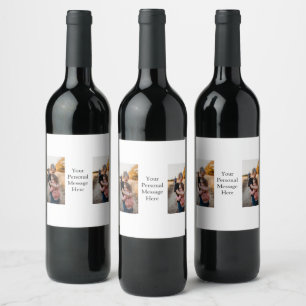 Etiqueta Para Botella De Vino la familia de hermanos hermanos agrega un mensaje 