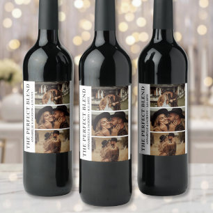 Etiqueta Para Botella De Vino La Foto de La Mezcla Perfecta