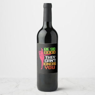 Etiqueta Para Botella De Vino La gimnasia es tan buena