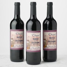 Etiqueta Para Botella De Vino La leche rústica puede ser una boda campestre grac