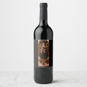 Etiqueta Para Botella De Vino La Madonna della Candeletta de Carlo Crivelli