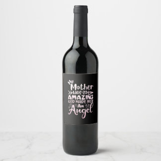 Etiqueta Para Botella De Vino La Madre Arte Que Mi Madre Era Tan Increíble