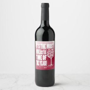 Etiqueta Para Botella De Vino La mayoría del tiempo de WINEderful, día de fies