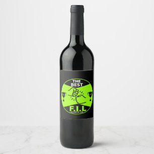 Etiqueta Para Botella De Vino La mejor ley del padre