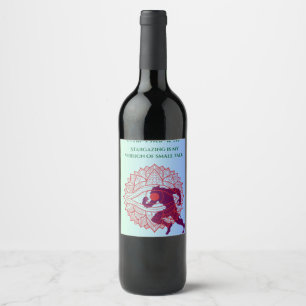 Etiqueta Para Botella De Vino La observación de estrellas es mi versión de charl