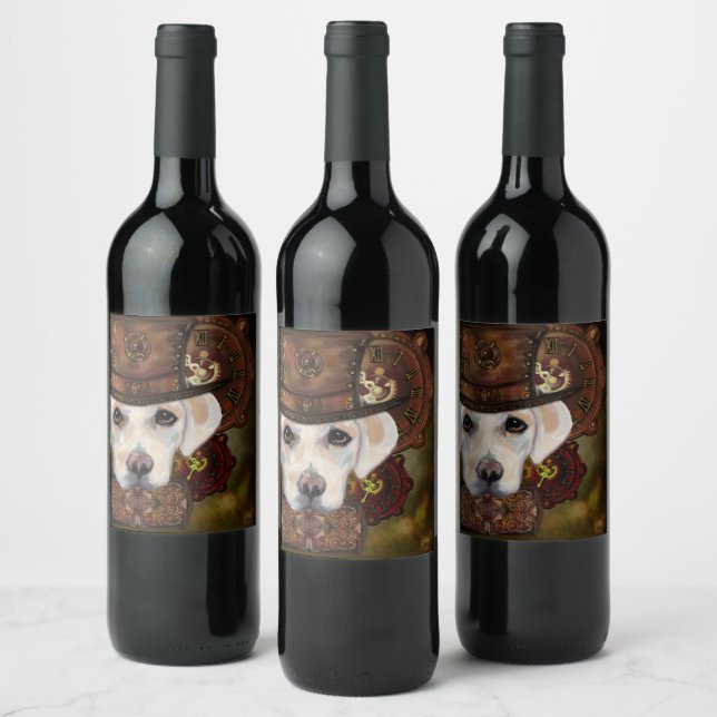 Etiqueta Para Botella De Vino Labrador Retriever (Botellas)