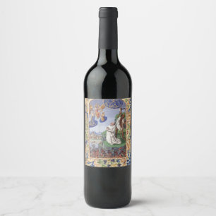 Etiqueta Para Botella De Vino Lamentaciones de san Bernardo