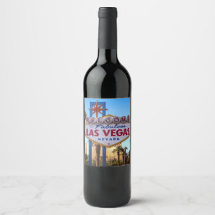 Etiqueta Para Botella De Vino Las Vegas
