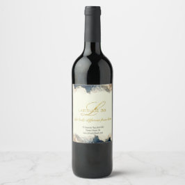 Etiqueta Para Botella De Vino Latitude 33 Realty