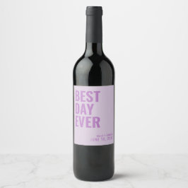 Etiqueta Para Botella De Vino Lavender Etiqueta de vino más moderna del mejor dí