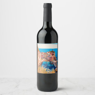 Etiqueta Para Botella De Vino ldp VERNAZA - Cinque Terre -