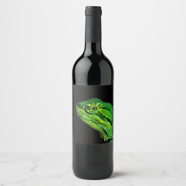 Etiqueta Para Botella De Vino Lechuga (Anverso)
