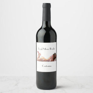 Etiqueta Para Botella De Vino Leer más libros Thunder_Cove