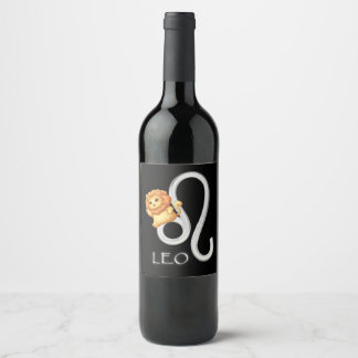 Etiqueta Para Botella De Vino Leo Wine Label