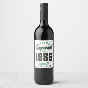 Etiqueta Para Botella De Vino Leyenda desde 1956