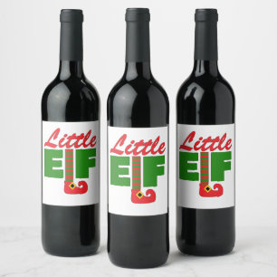 Etiqueta Para Botella De Vino Little Elf
