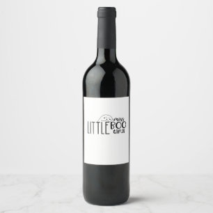 Etiqueta Para Botella De Vino Little Miss Bootiful Retro Classic