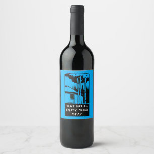 Etiqueta Para Botella De Vino Llavero de Vivienda y Vacaciones en Yurt