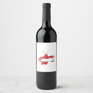 Etiqueta Para Botella De Vino Lobo