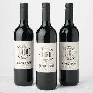 Etiqueta Para Botella De Vino logotipo de empresa moderna personalizada comercia