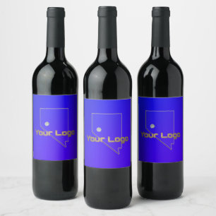 Etiqueta Para Botella De Vino Logotipo de Reno Nevada