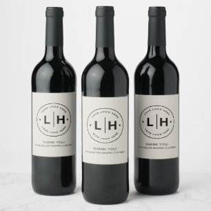 Etiqueta Para Botella De Vino Logotipo Empresarial Personalizado Promocional