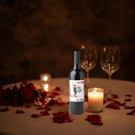 Etiqueta Para Botella De Vino Love Vibes Personalized Label Set