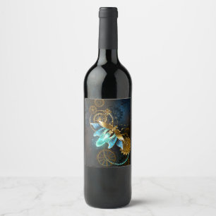 Etiqueta Para Botella De Vino Luciérnaga de Steampunk