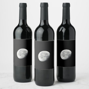 ETIQUETA PARA BOTELLA DE VINO LUNA