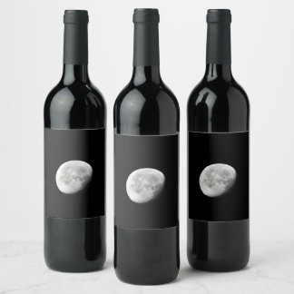 ETIQUETA PARA BOTELLA DE VINO LUNA