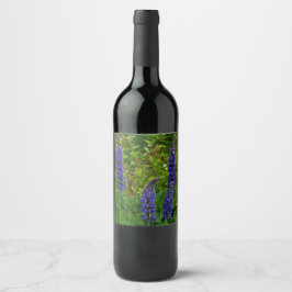 Etiqueta Para Botella De Vino Lupines